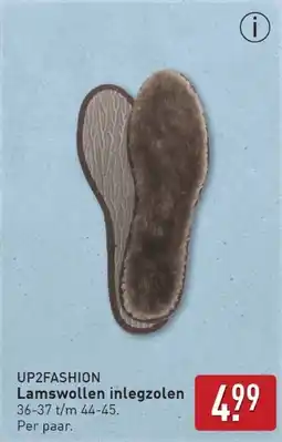 ALDI Up2fashion Lamswollen inlegzolen aanbieding