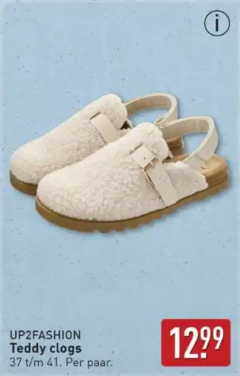 ALDI Up2fashion Teddy clogs aanbieding
