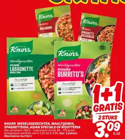 Dekamarkt Knorr Wereldgerechten, Maaltijdmix, Spaghetteria, Asian Specials Of Risotteria aanbieding