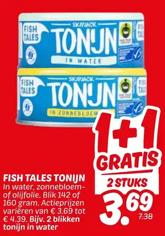 Dekamarkt Fish Tales Tonijn aanbieding