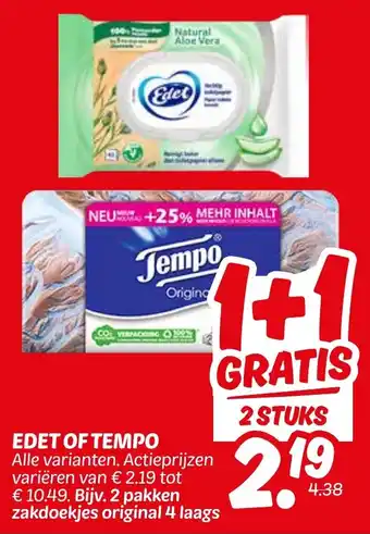 Dekamarkt Edet Of Tempo aanbieding