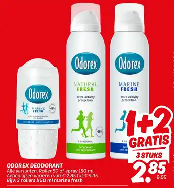 Dekamarkt Odorex Deodorant aanbieding