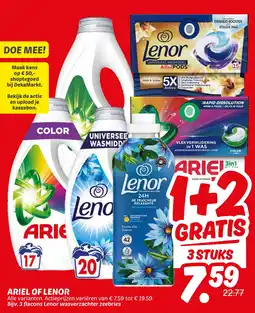 Dekamarkt Ariel of Lenor aanbieding