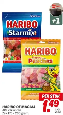 Dekamarkt Haribo of maoam aanbieding