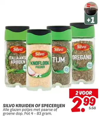 Dekamarkt Silvo kruiden of specerijen aanbieding
