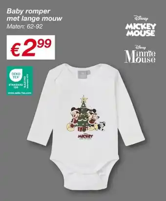 Kik Baby romper met lange mouw aanbieding