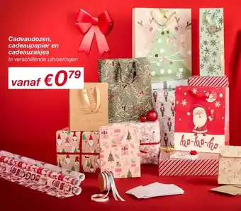 Kik Cadeaudozen, cadeaupapier en cadeauzakjes aanbieding