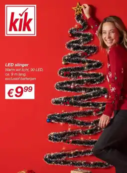 Kik LED slinger aanbieding