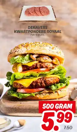 Dekamarkt Dekavers kwartponders royaal aanbieding