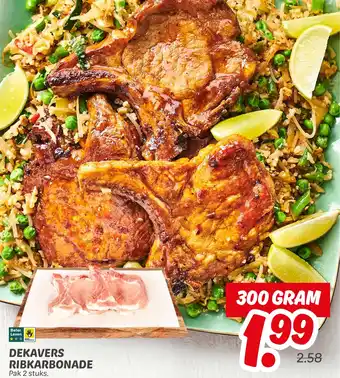 Dekamarkt Dekavers ribkarbonade aanbieding