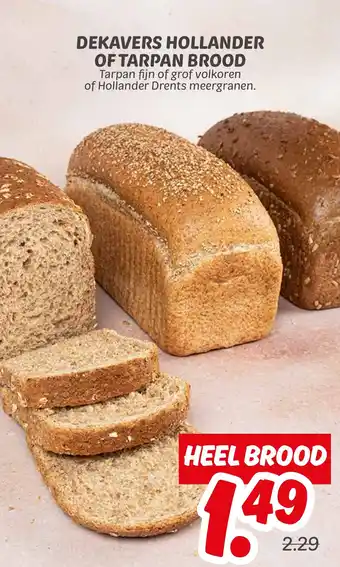 Dekamarkt Dekavers hollander of tarpan brood aanbieding