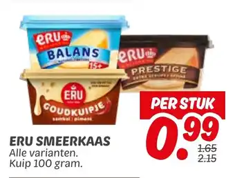 Dekamarkt Eru smeerkaas aanbieding