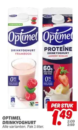Dekamarkt Optimel drinkyoghurt aanbieding