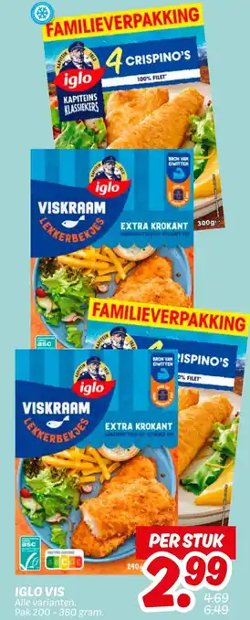 Dekamarkt Iglo vis aanbieding