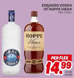Dekamarkt Esbjaerg vodka of hoppe vieux aanbieding