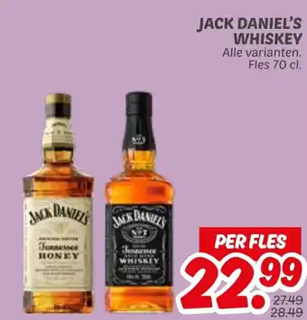 Dekamarkt Jack daniel's whiskey aanbieding