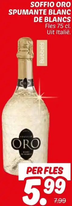 Dekamarkt Soffio oro spumante blanc de blancs aanbieding