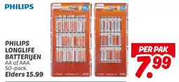 Dekamarkt Philips longlife batterijen aanbieding