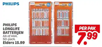 Dekamarkt Philips longlife batterijen aanbieding
