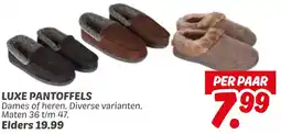 Dekamarkt Luxe pantoffels aanbieding