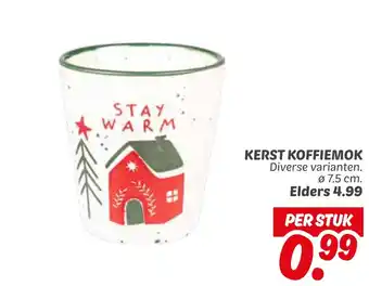 Dekamarkt Kerst koffiemok aanbieding