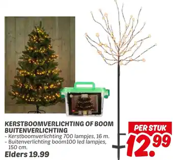 Dekamarkt Kerstboomverlichting of boom buitenverlichting aanbieding