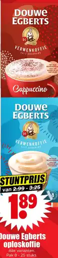 Dirk Douwe Egberts oploskoffie aanbieding