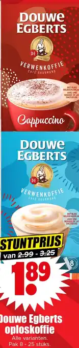 Dirk Douwe Egberts oploskoffie aanbieding