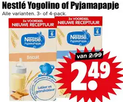 Dirk Nestlé Yogolino of Pyjamapapje aanbieding