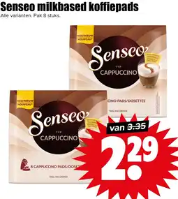 Dirk Senseo milkbased koffiepads aanbieding