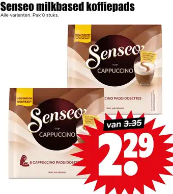 Dirk Senseo milkbased koffiepads aanbieding