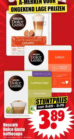 Dirk Nescafé Dolce Gusto koffiecups aanbieding