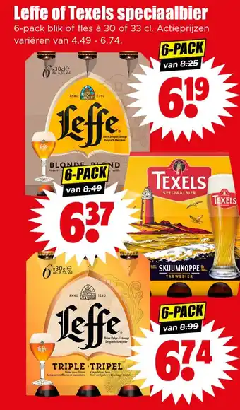 Dirk Leffe of Texels speciaalbier aanbieding