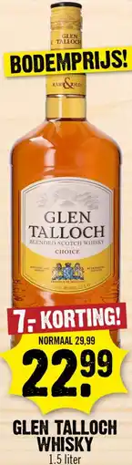 Dirk Glen talloch whisky aanbieding