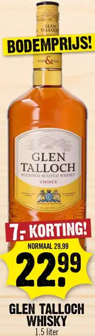 Dirk Glen talloch whisky aanbieding