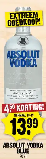 Dirk Absolut vodka blue aanbieding