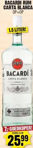 Dirk Bacardi rum carta blanca aanbieding