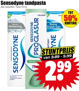 Dirk Sensodyne tandpasta aanbieding