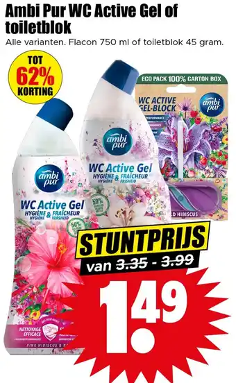 Dirk Ambi Pur WC Active Gel of toiletblok aanbieding