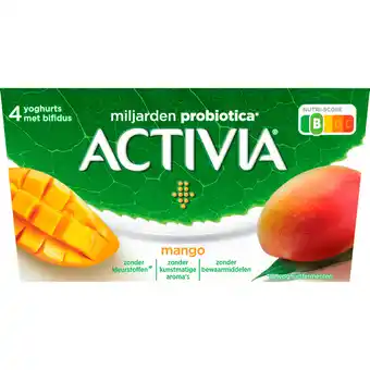 Dirk Activia Yoghurt mango 4 st aanbieding