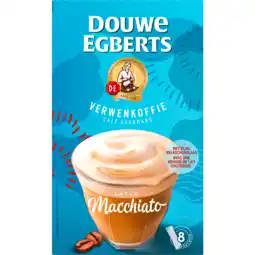 Dirk Douwe Egberts Oploskoffie latte macchiato 8 st aanbieding
