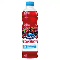 Dirk Ocean Spray Cranberry classic 0% aanbieding