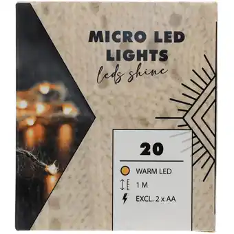 Dirk Ledverlichting touw 20 led 1 meter aanbieding