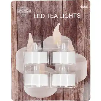 Dirk Led theelicht wit 4 stuks aanbieding