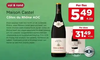 PLUS Maison Castel Côtes du Rhône AOC aanbieding