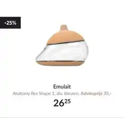 Babypark Emulait Anatomy fles Shape 1 aanbieding