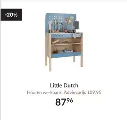 Babypark Little Dutch Houten werkbank. aanbieding