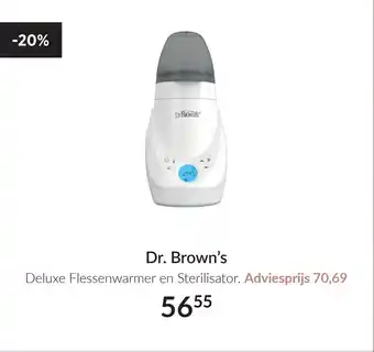 Babypark Dr. Brown's Deluxe Flessenwarmer en Sterilisator aanbieding