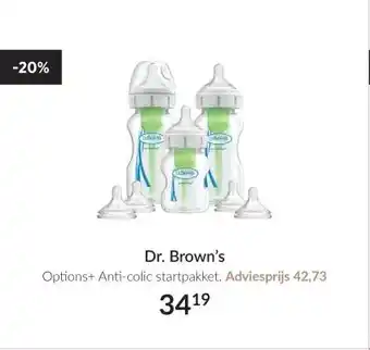 Babypark Dr. Brown's Options+ Anti-colic startpakket aanbieding
