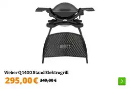 Obelink Weber Q 1400 Stand Elektrogrill aanbieding